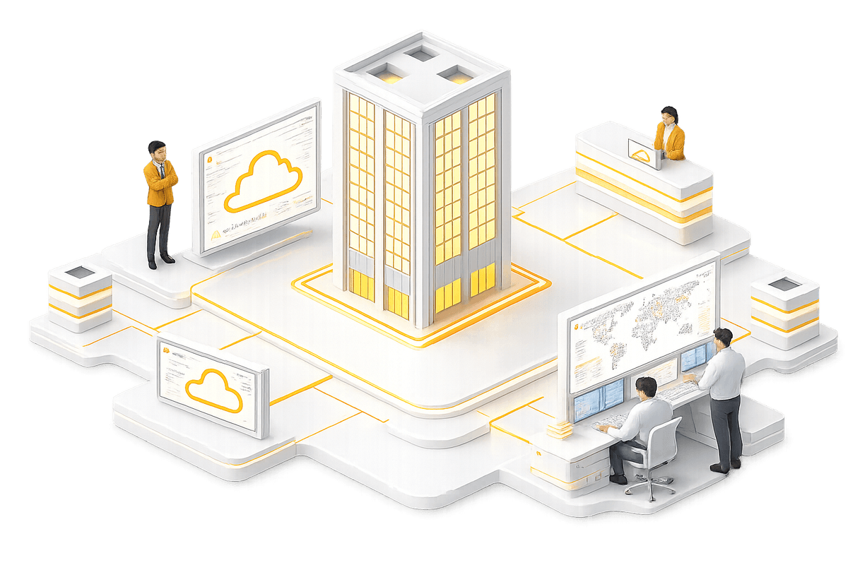 Server Infrastructure Illustration
